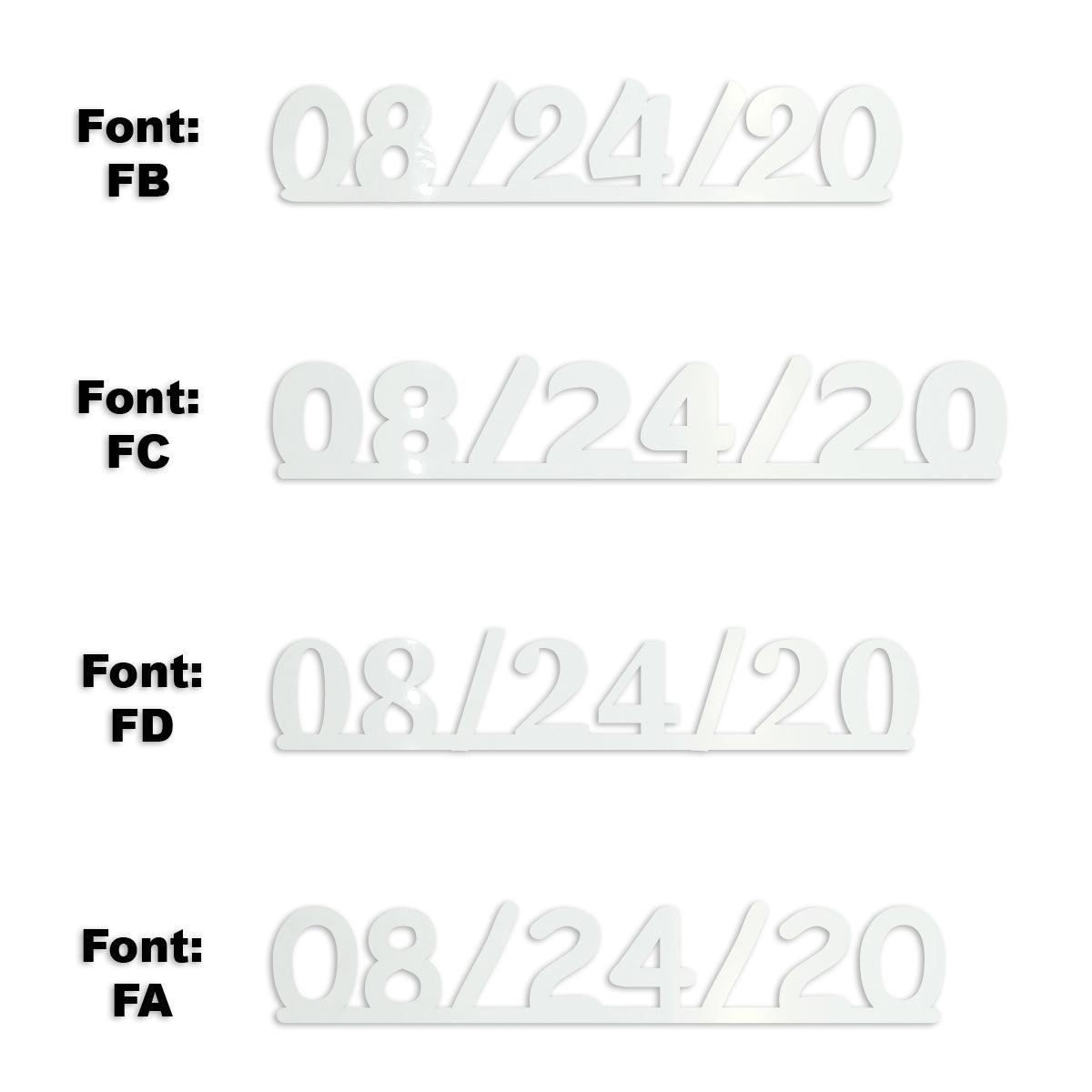 Custom-Fetti Date - 08/24/24 or 08/24/25  White