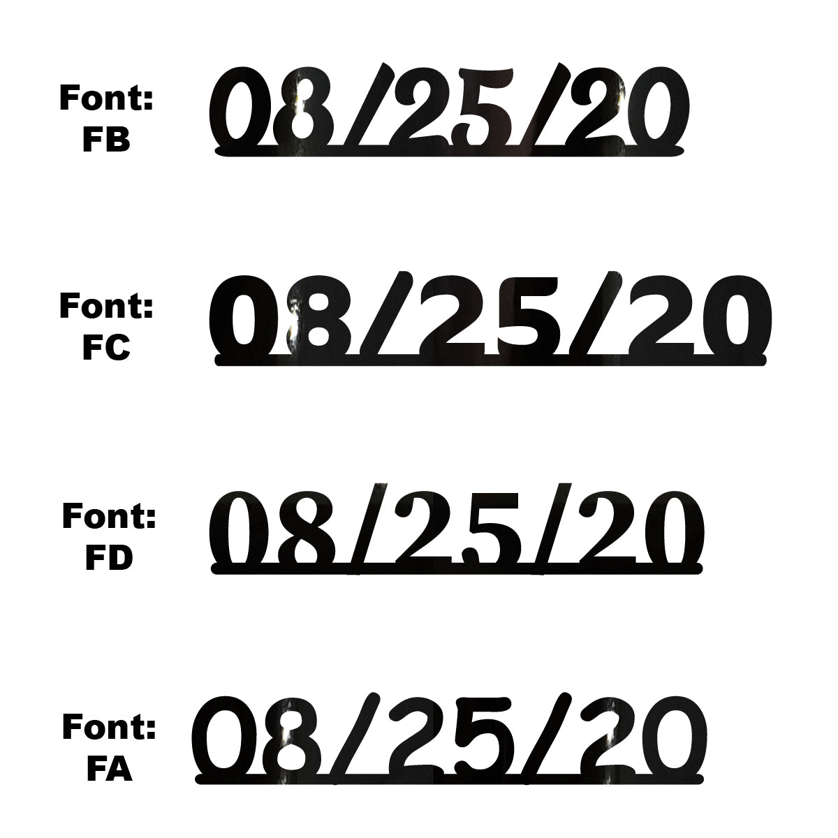 Custom-Fetti Date - 08/25/24 or 08/25/25  Black