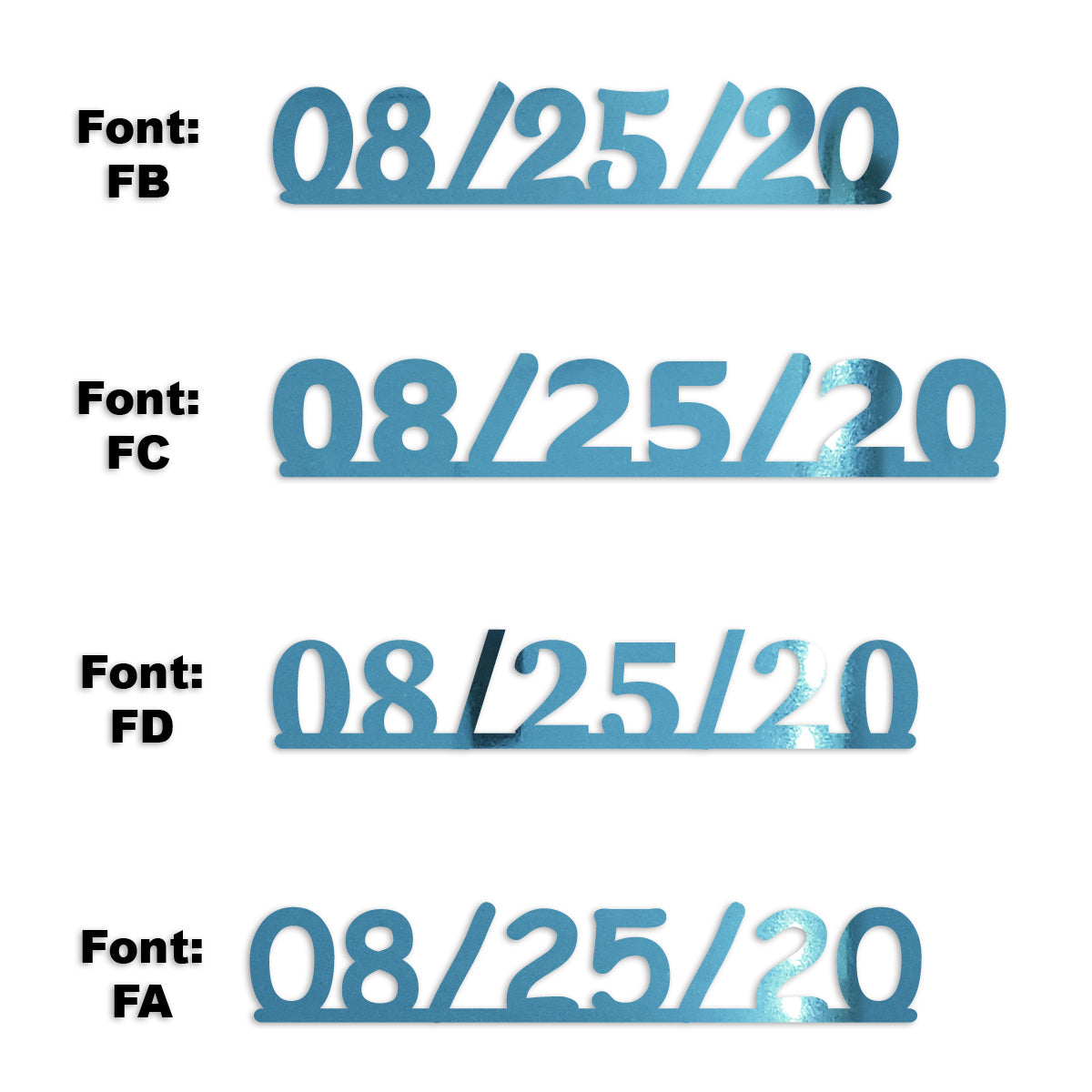 Custom-Fetti Date - 08/25/24 or 08/25/25  Blue Sky