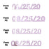 Custom-Fetti Date - 08/25/24 or 08/25/25  Pink