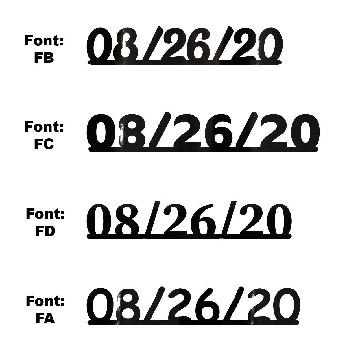 Custom-Fetti Date - 08/26/24 or 08/26/25  Black