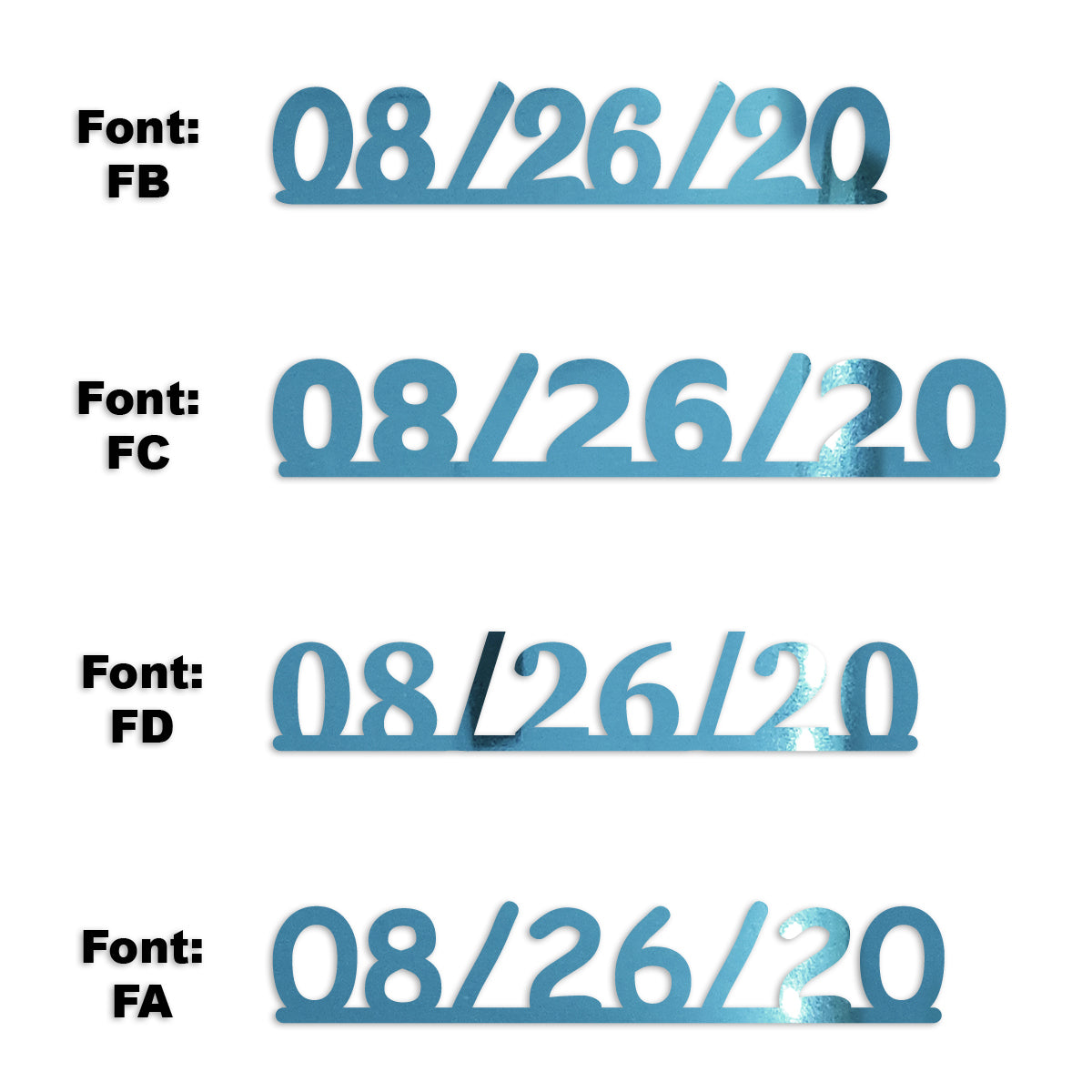 Custom-Fetti Date - 08/26/24 or 08/26/25  Blue Sky