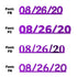 Custom-Fetti Date - 08/26/24 or 08/26/25  Purple