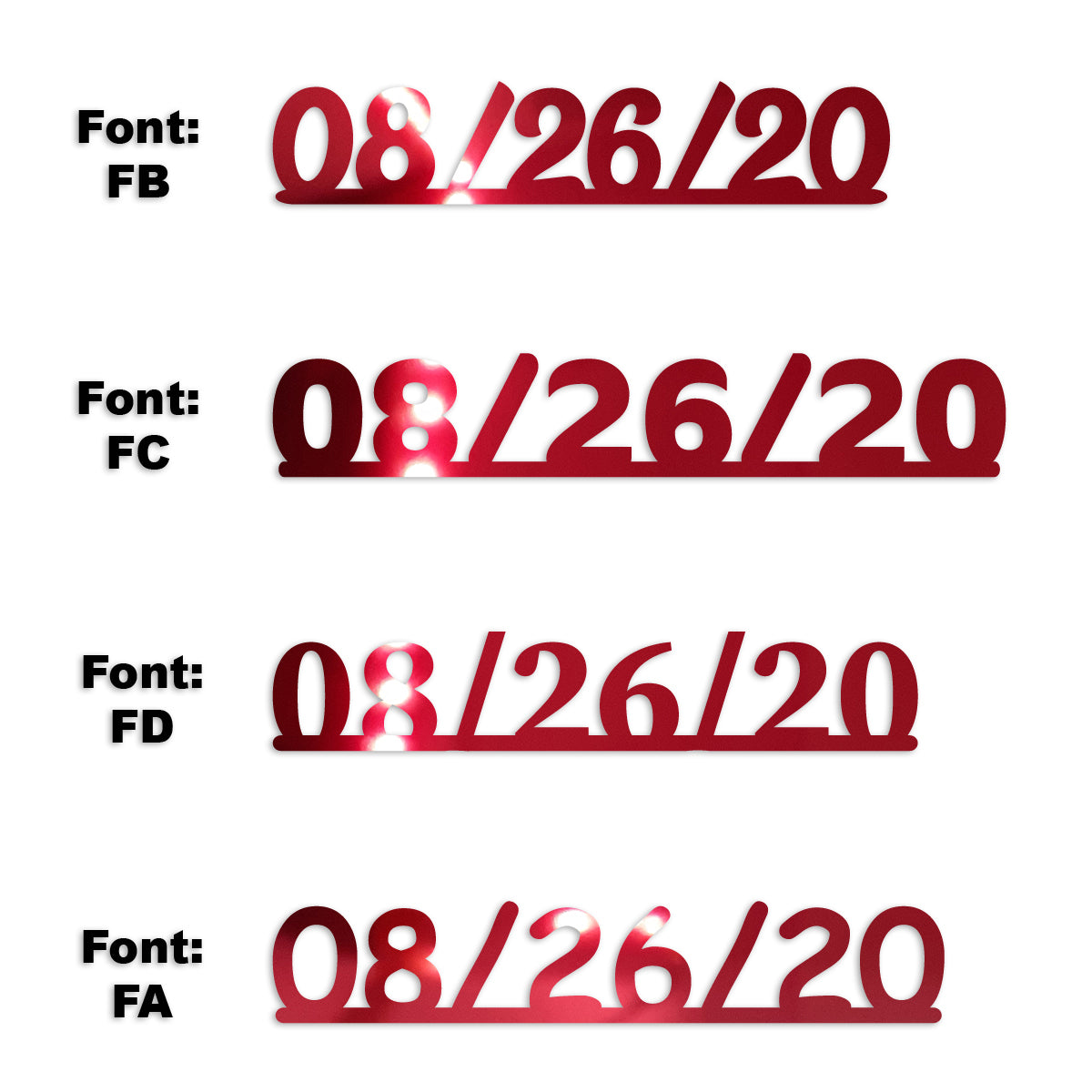 Custom-Fetti Date - 08/26/24 or 08/26/25  Red