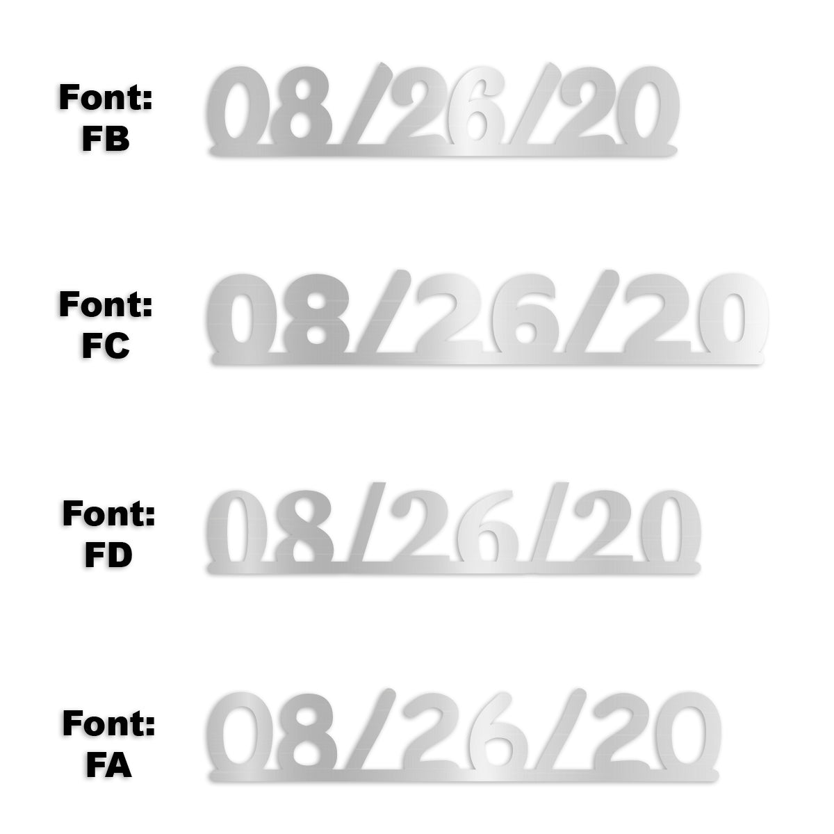Custom-Fetti Date - 08/26/24 or 08/26/25  Silver