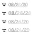 Custom-Fetti Date - 08/26/24 or 08/26/25  Silver