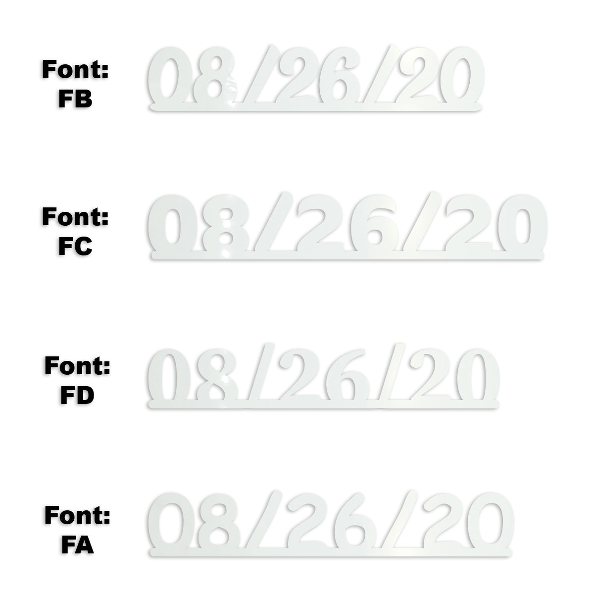 Custom-Fetti Date - 08/26/24 or 08/26/25  White