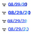 Custom-Fetti Date - 08/29/24 or 08/29/25  Blue Royal