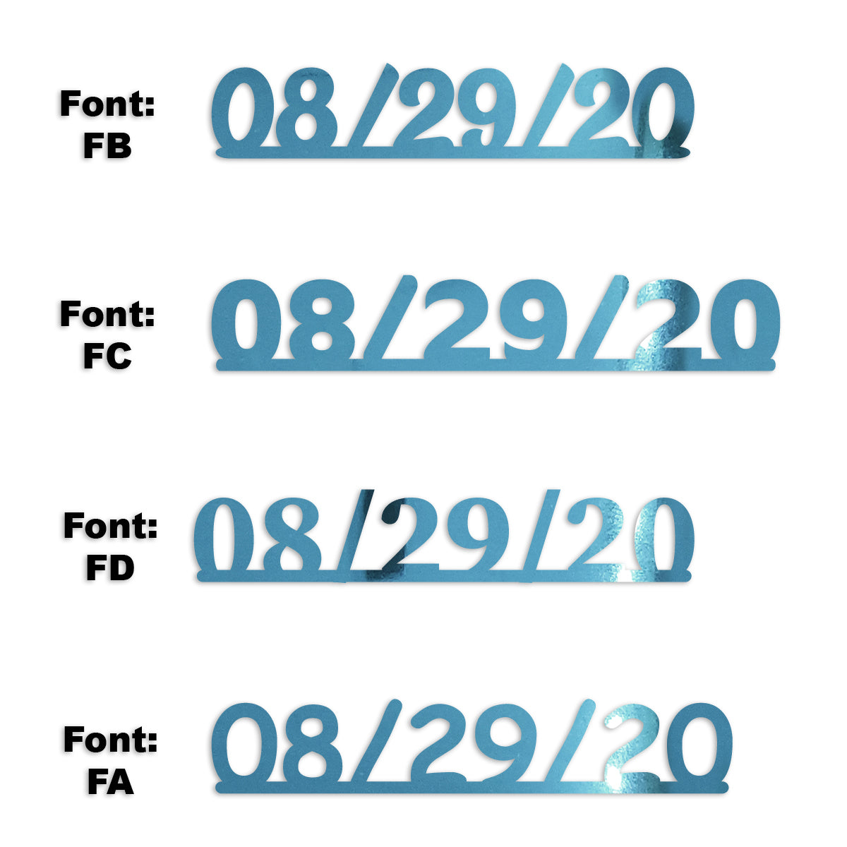 Custom-Fetti Date - 08/29/24 or 08/29/25  Blue Sky