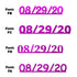 Custom-Fetti Date - 08/29/24 or 08/29/25  Fuchsia