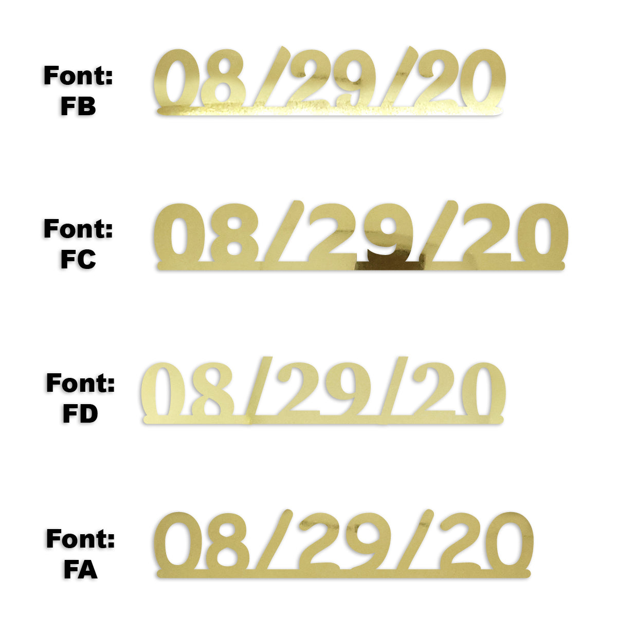Custom-Fetti Date - 08/29/24 or 08/29/25  Gold