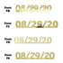 Custom-Fetti Date - 08/29/24 or 08/29/25  Gold
