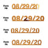 Custom-Fetti Date - 08/29/24 or 08/29/25  Orange