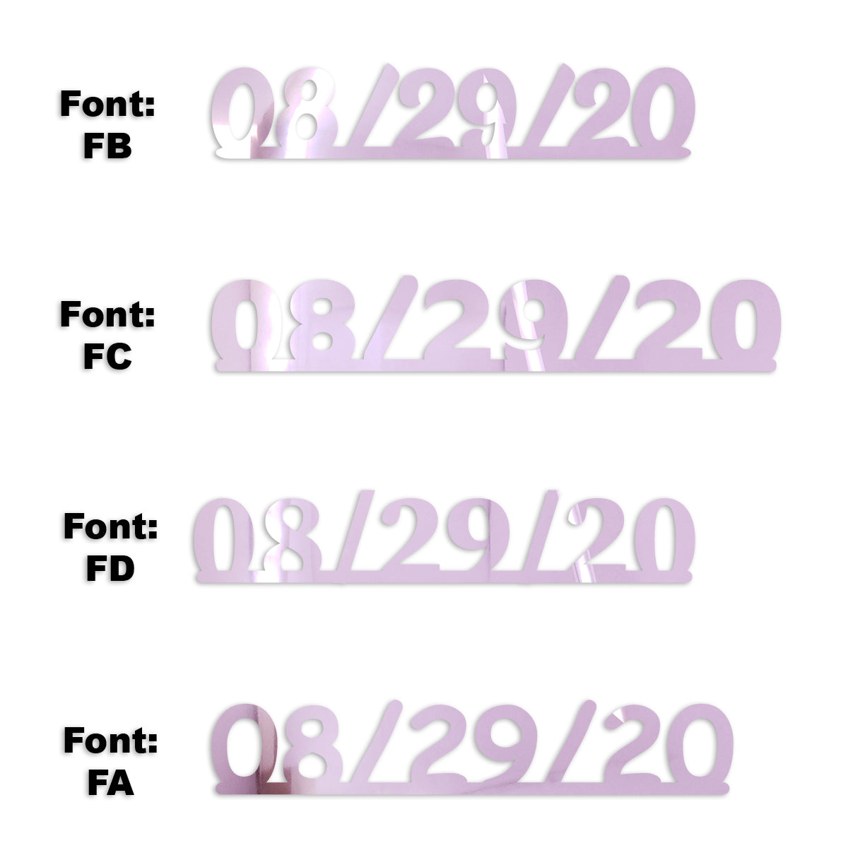 Custom-Fetti Date - 08/29/24 or 08/29/25  Pink