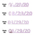 Custom-Fetti Date - 08/29/24 or 08/29/25  Pink