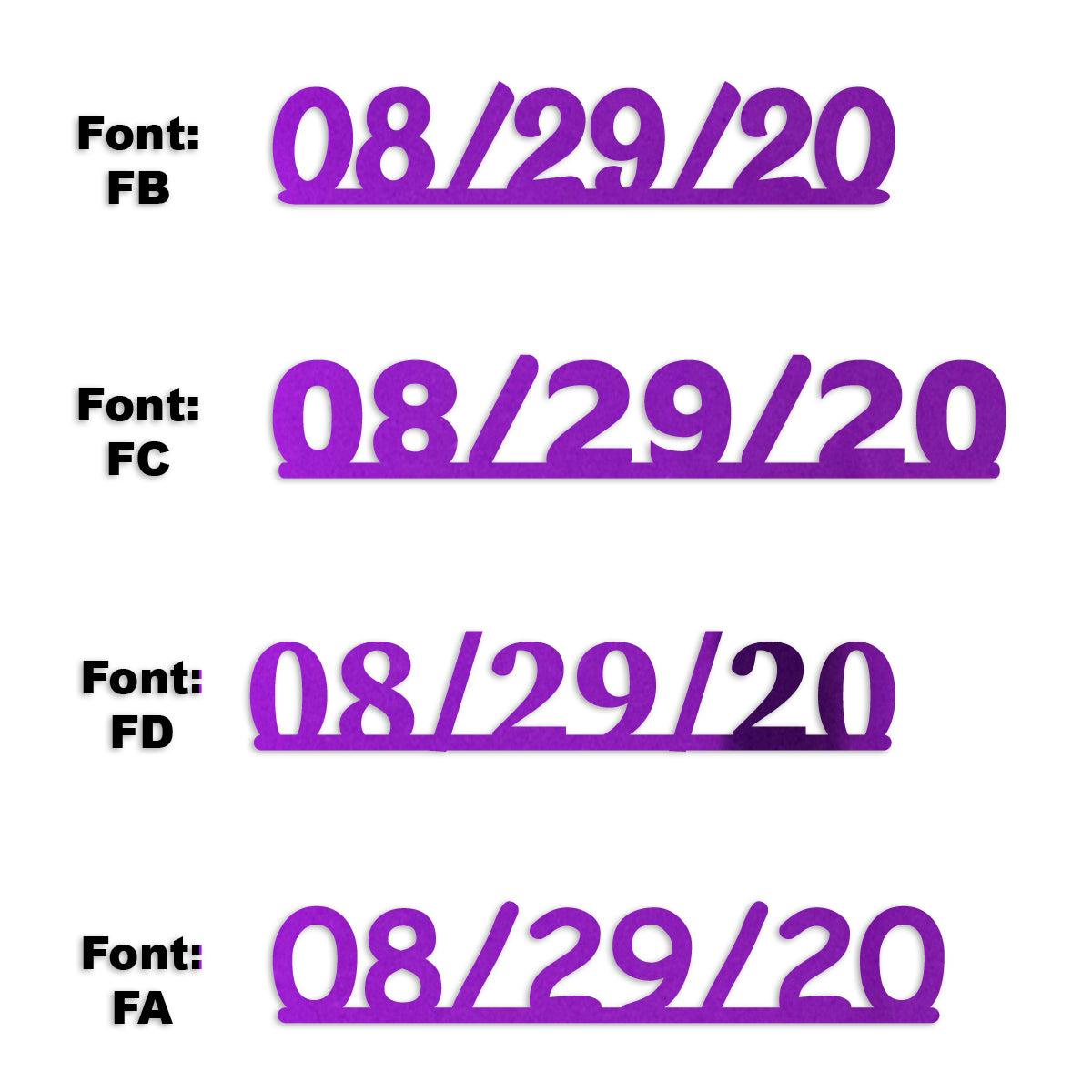 Custom-Fetti Date - 08/29/24 or 08/29/25  Purple
