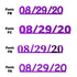 Custom-Fetti Date - 08/29/24 or 08/29/25  Purple