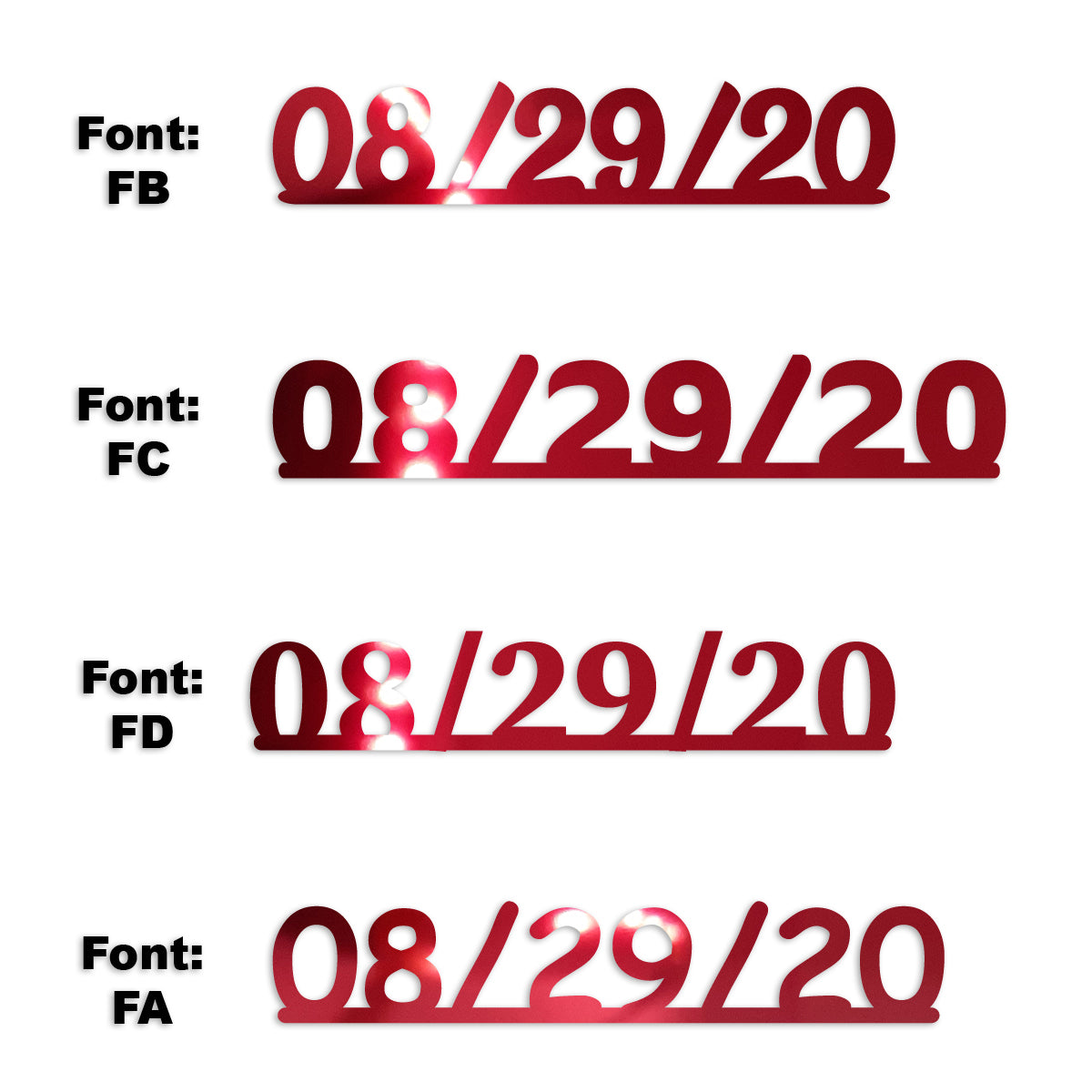 Custom-Fetti Date - 08/29/24 or 08/29/25  Red