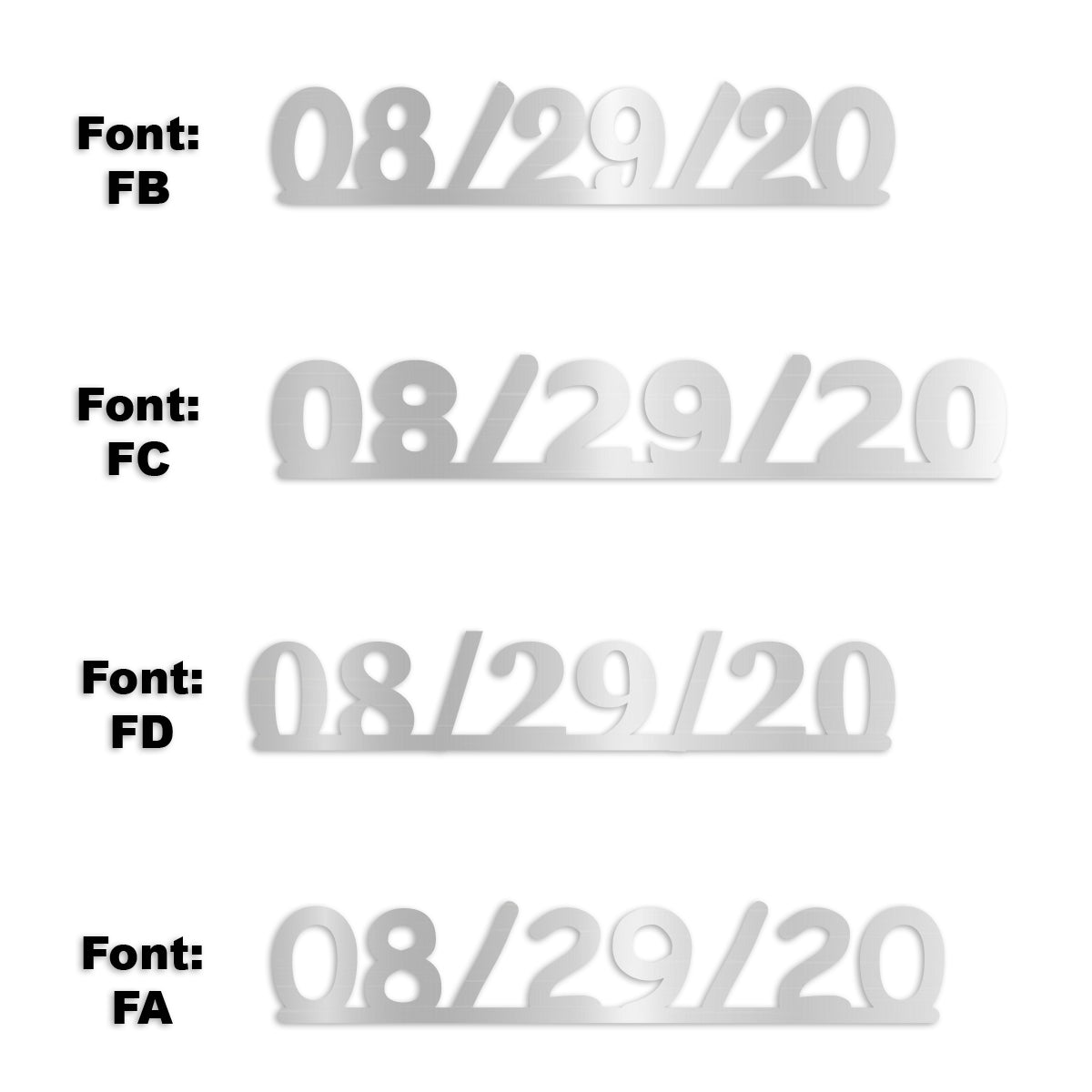 Custom-Fetti Date - 08/29/24 or 08/29/25  Silver