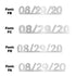 Custom-Fetti Date - 08/29/24 or 08/29/25  Silver