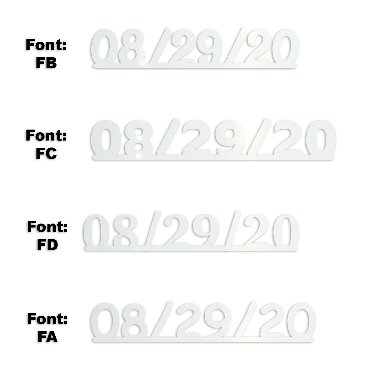 Custom-Fetti Date - 08/29/24 or 08/29/25  White
