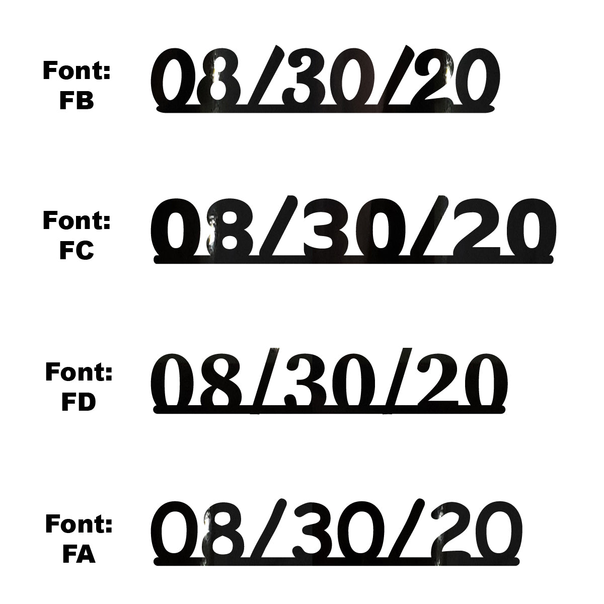 Custom-Fetti Date - 08/30/24 or 08/30/25  Black