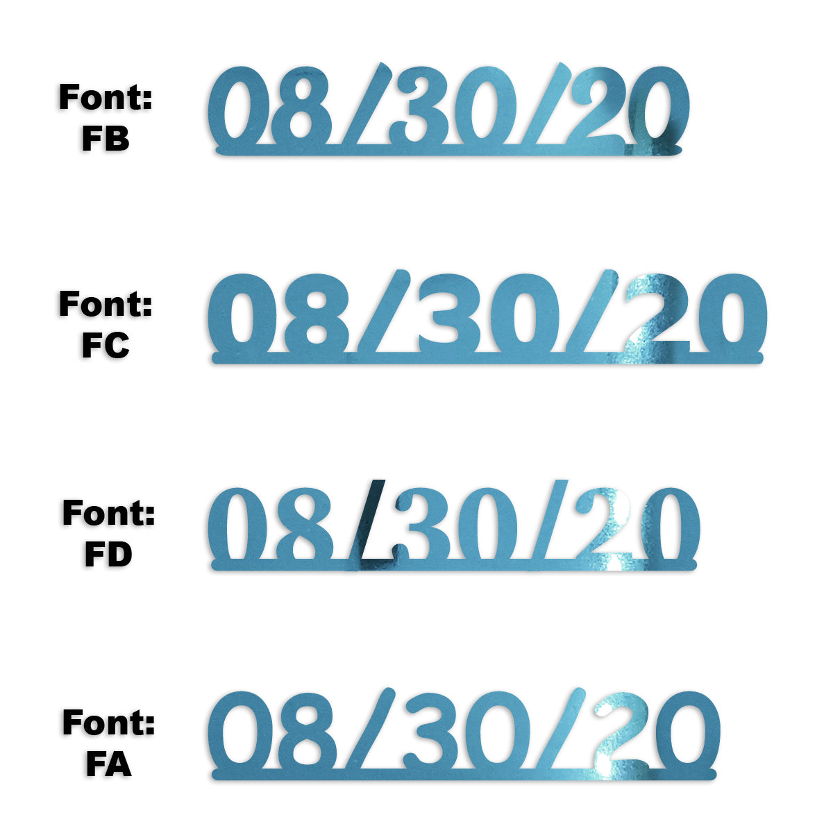 Custom-Fetti Date - 08/30/24 or 08/30/25  Blue Sky