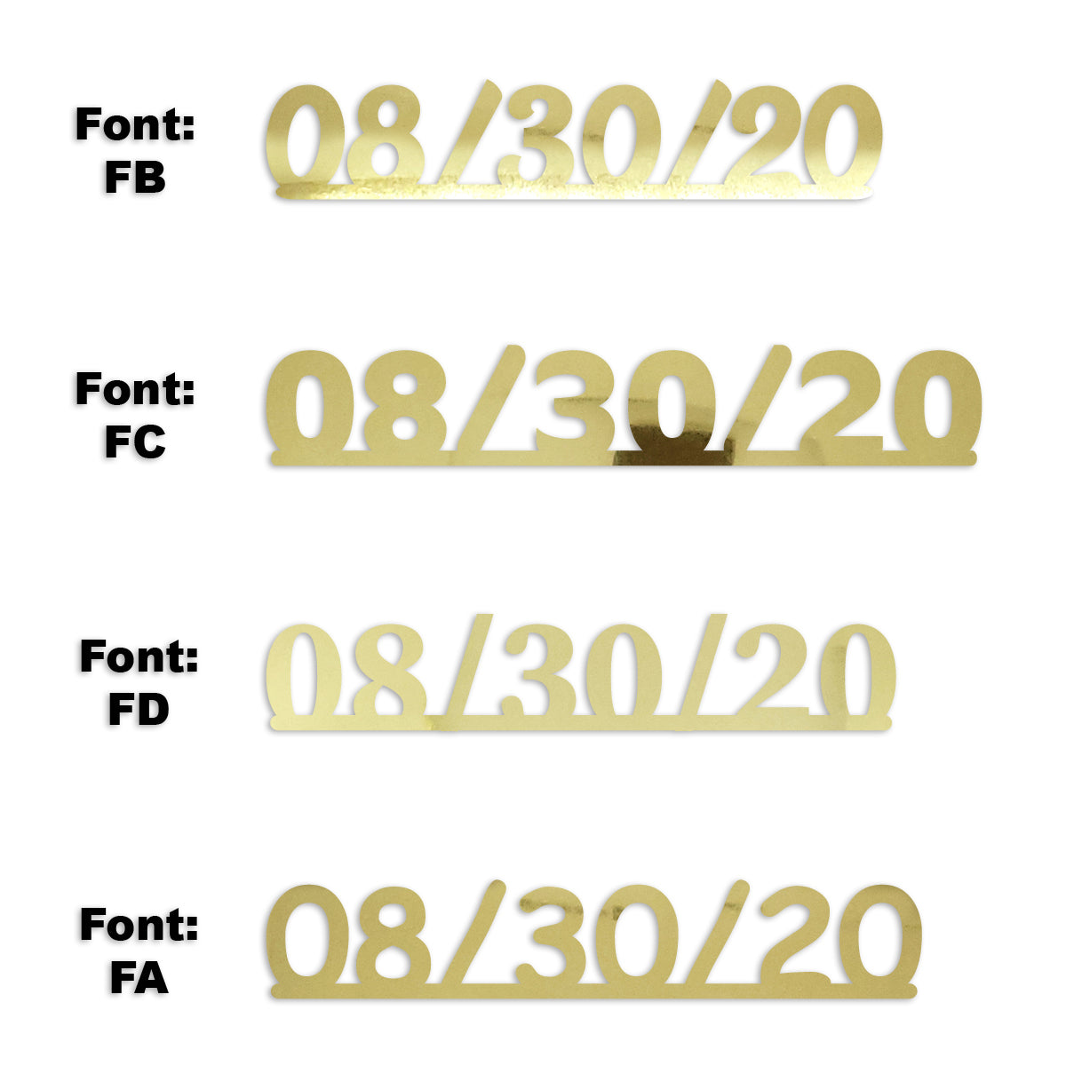 Custom-Fetti Date - 08/30/24 or 08/30/25  Gold