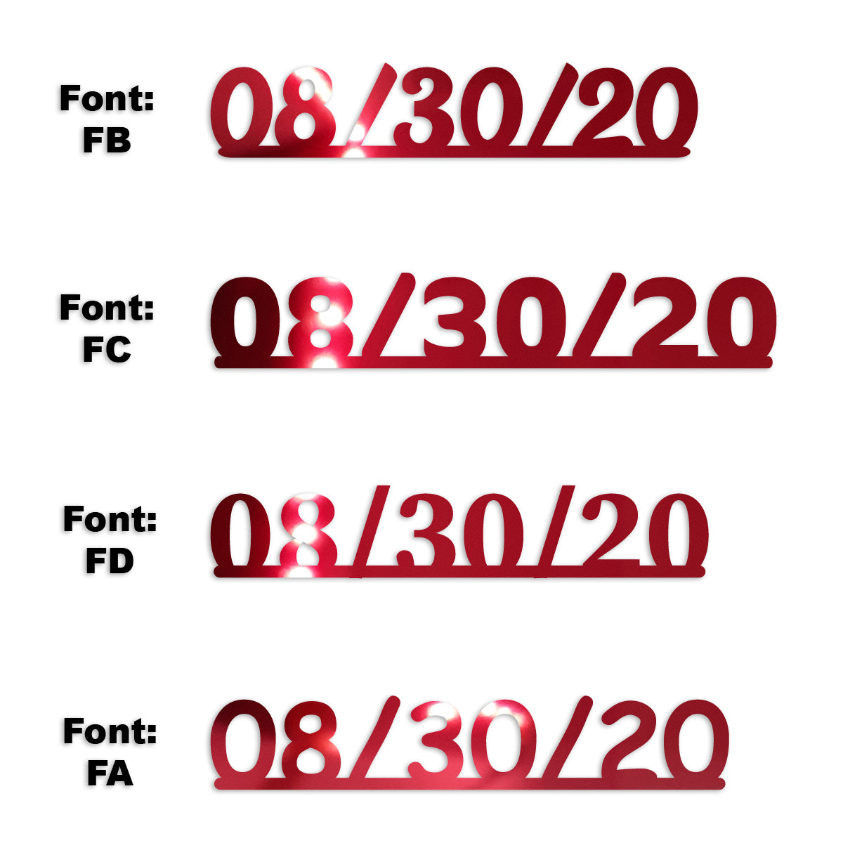 Custom-Fetti Date - 08/30/24 or 08/30/25  Red