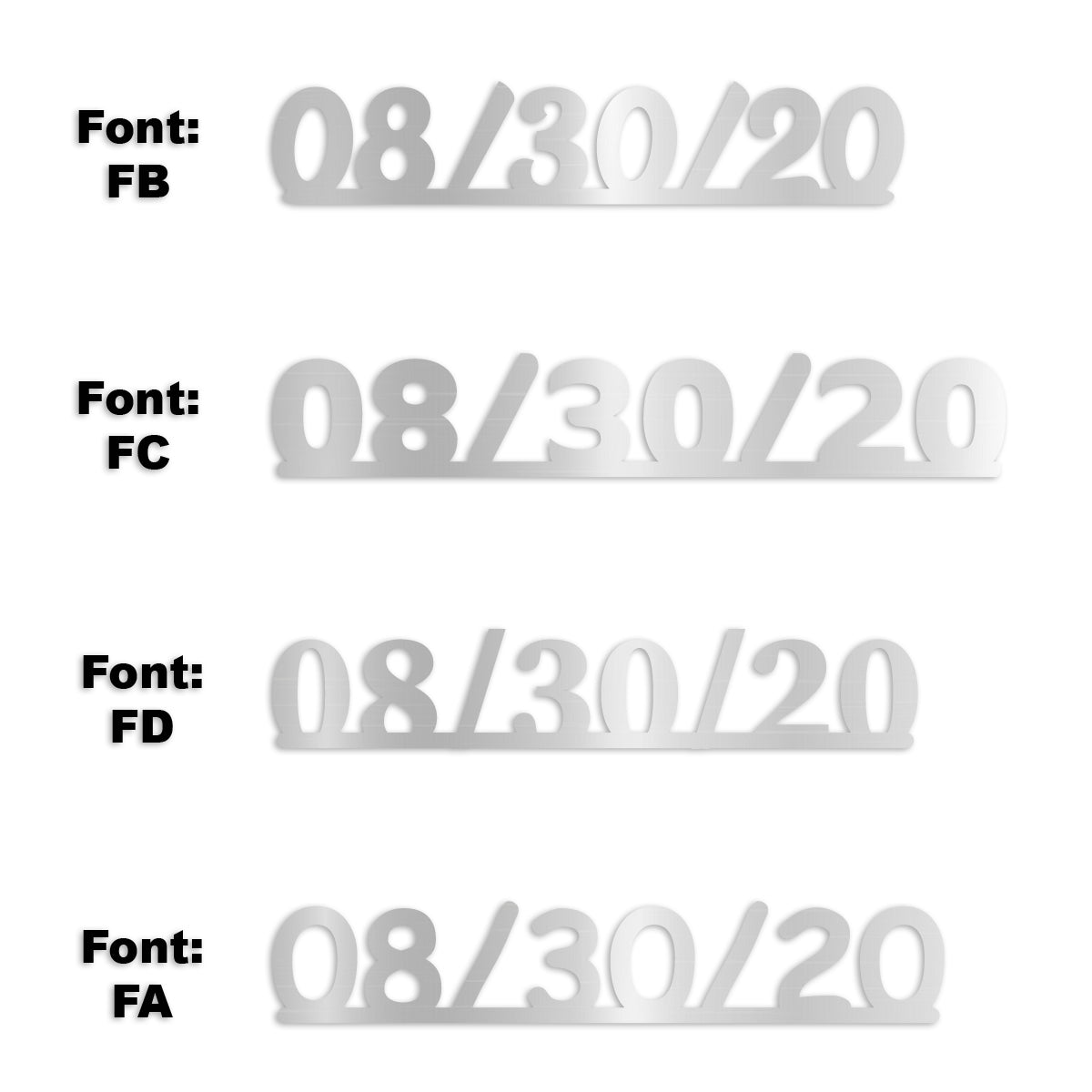 Custom-Fetti Date - 08/30/24 or 08/30/25  Silver