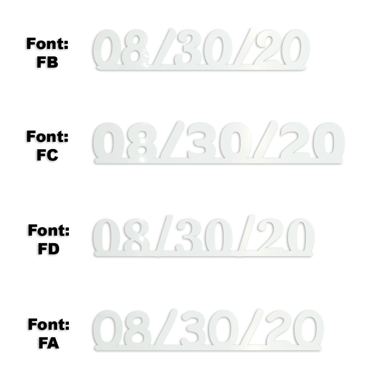Custom-Fetti Date - 08/30/24 or 08/30/25  White