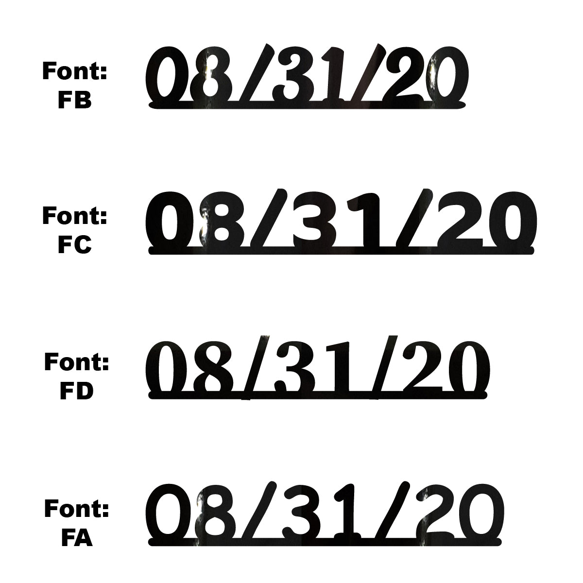 Custom-Fetti Date - 08/31/24 or 08/31/25  Black