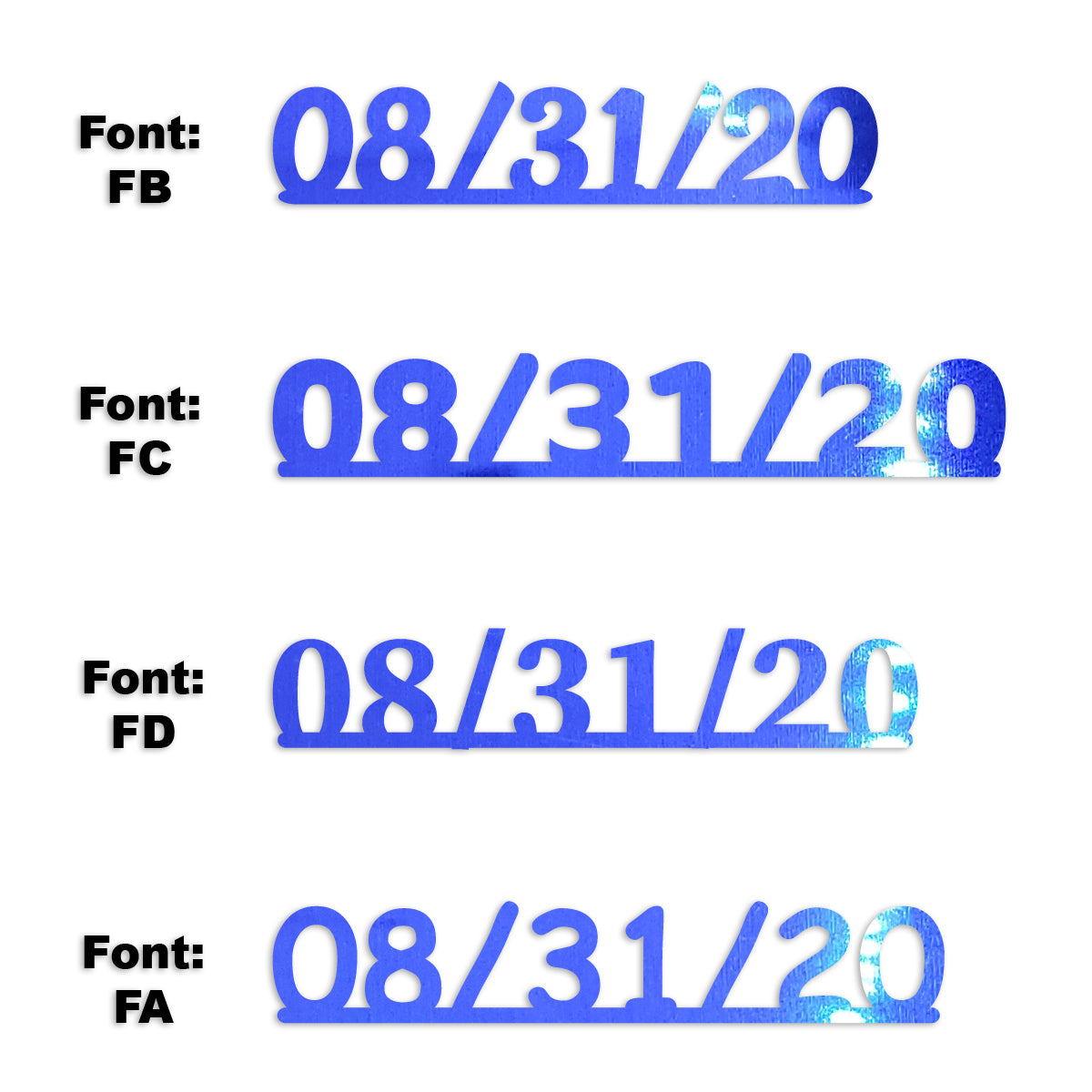 Custom-Fetti Date - 08/31/24 or 08/31/25  Blue Royal