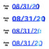 Custom-Fetti Date - 08/31/24 or 08/31/25  Blue Royal
