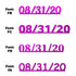 Custom-Fetti Date - 08/31/24 or 08/31/25  Fuchsia