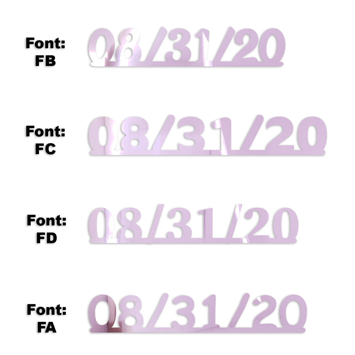 Custom-Fetti Date - 08/31/24 or 08/31/25  Pink