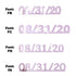 Custom-Fetti Date - 08/31/24 or 08/31/25  Pink