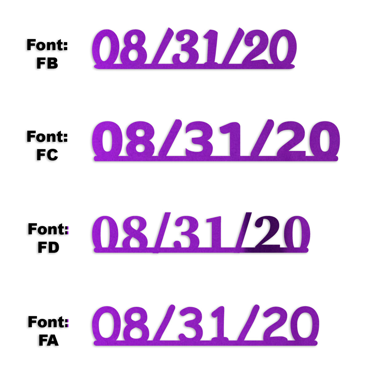 Custom-Fetti Date - 08/31/24 or 08/31/25  Purple