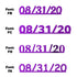 Custom-Fetti Date - 08/31/24 or 08/31/25  Purple
