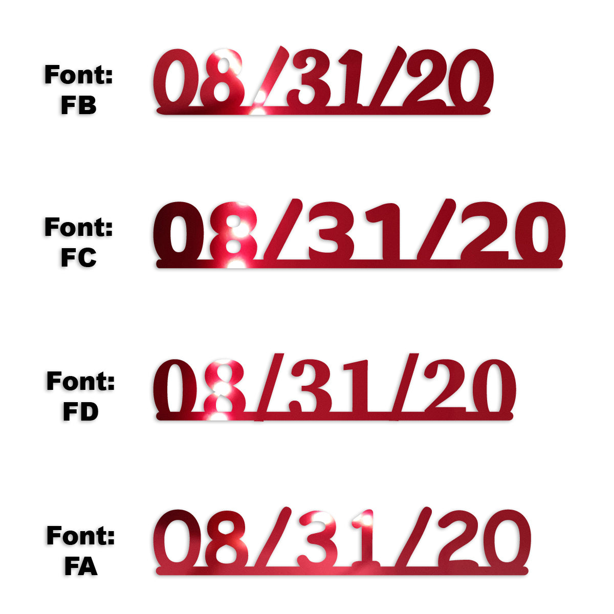 Custom-Fetti Date - 08/31/24 or 08/31/25  Red