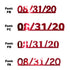 Custom-Fetti Date - 08/31/24 or 08/31/25  Red