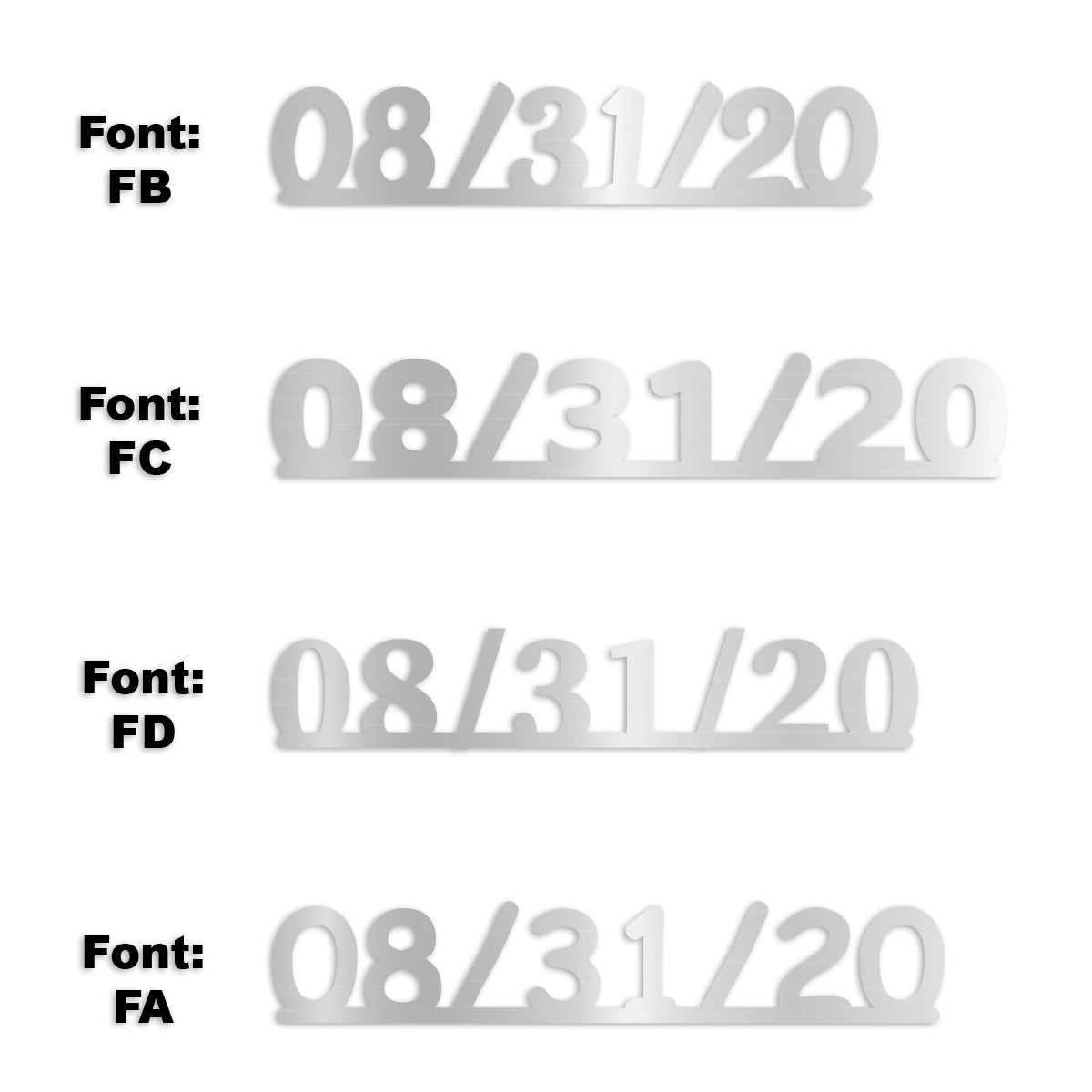Custom-Fetti Date - 08/31/24 or 08/31/25  Silver