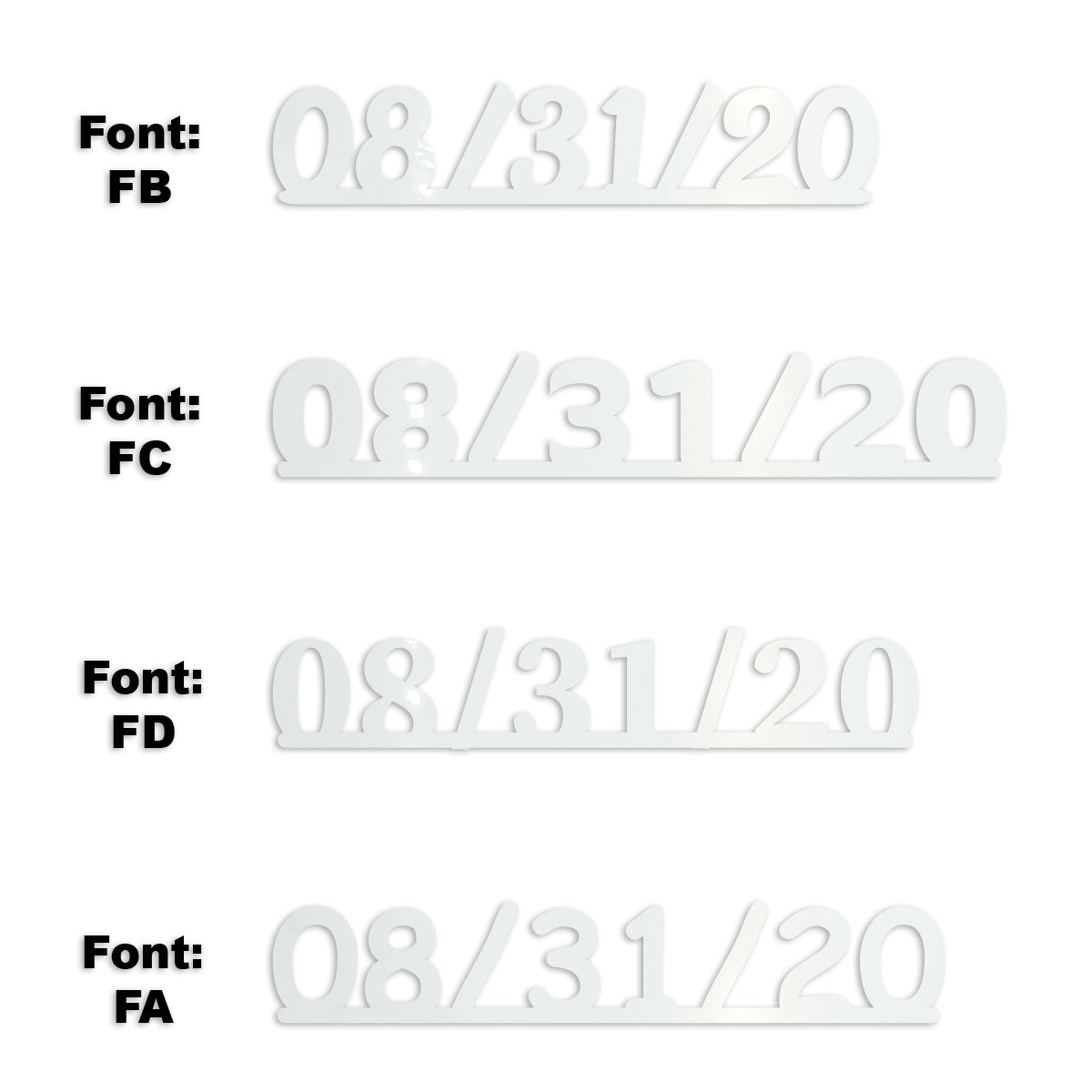 Custom-Fetti Date - 08/31/24 or 08/31/25  White