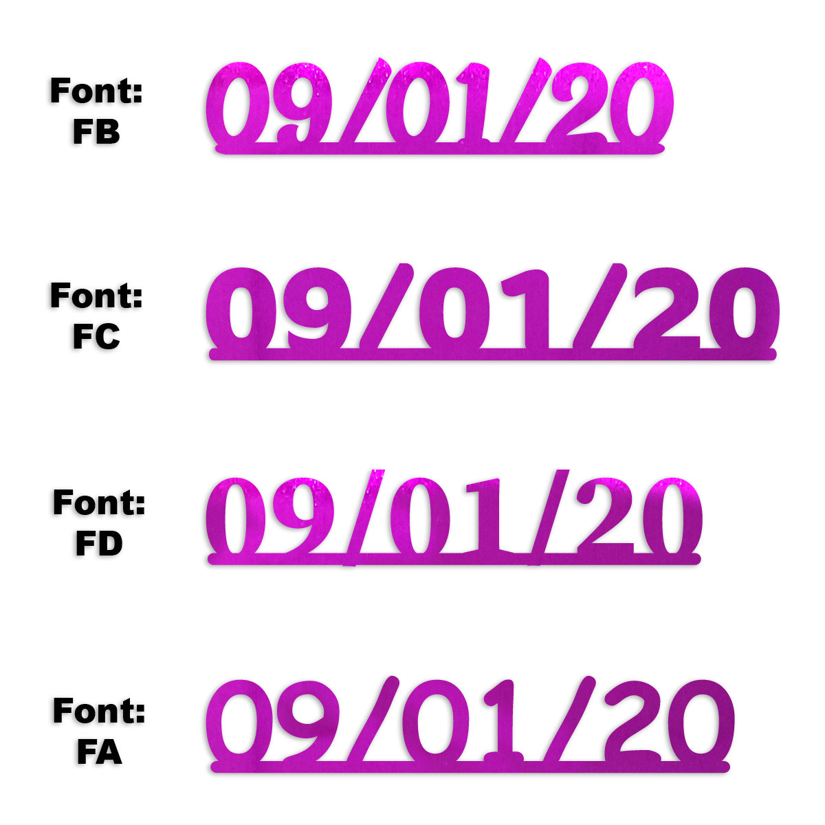 Custom-Fetti Date - 09/01/24 or 09/01/25  Fuchsia