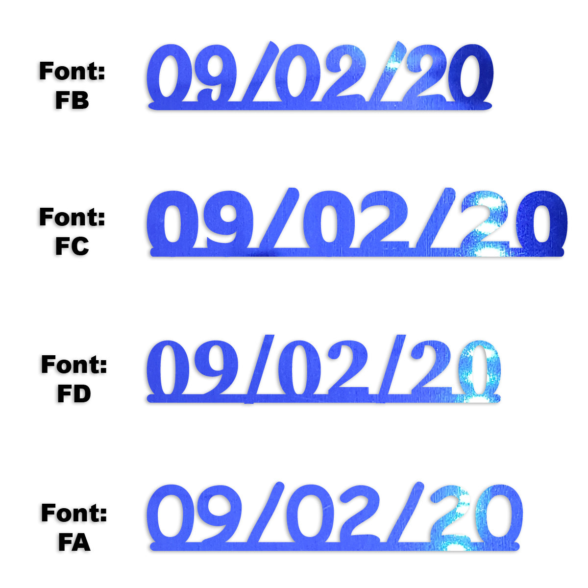 Custom-Fetti Date - 09/02/24 or 09/02/25  Blue Royal