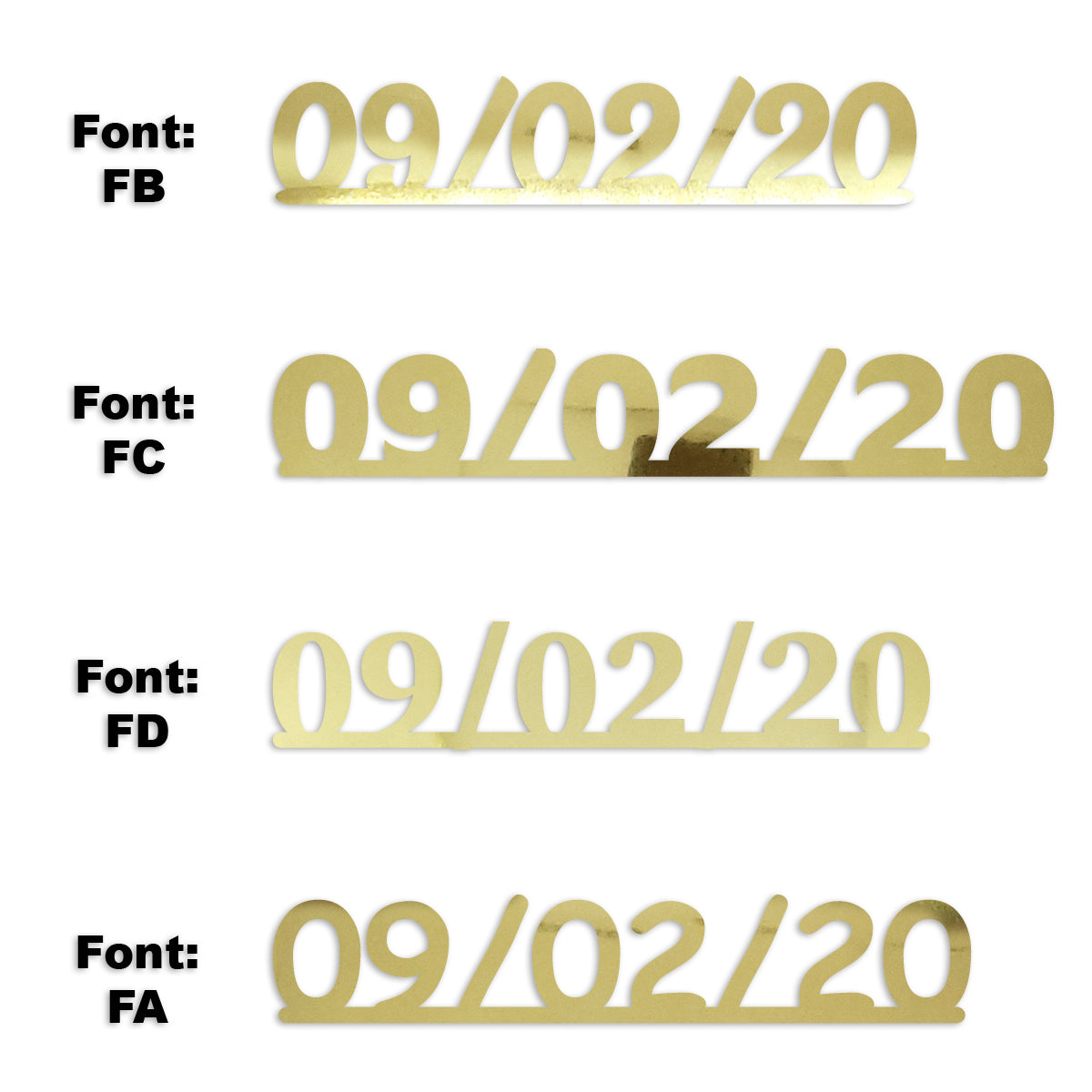 Custom-Fetti Date - 09/02/24 or 09/02/25  Gold