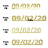 Custom-Fetti Date - 09/02/24 or 09/02/25  Gold