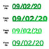 Custom-Fetti Date - 09/02/24 or 09/02/25  Green