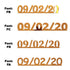Custom-Fetti Date - 09/02/24 or 09/02/25  Orange