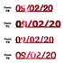 Custom-Fetti Date - 09/02/24 or 09/02/25  Red